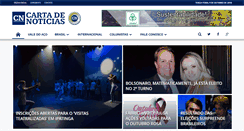 Desktop Screenshot of cartadenoticias.com.br